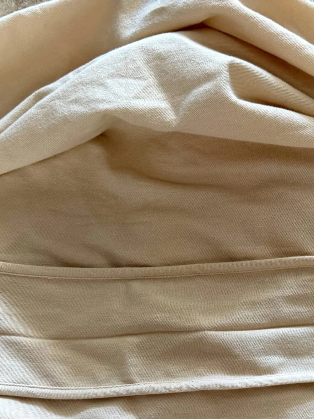 Louis Vuitton Cream Cotton Garment Bag Dust Cover 46